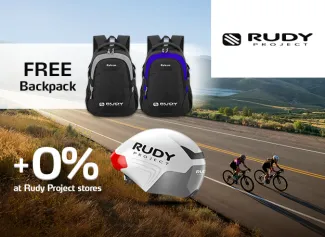 Get a FREE backpack at Rudy Project for a min. spend of Php 20,000, plus enjoy 0% installment offers with your EastWest credit card.